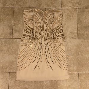 H&M Embellished Cocktail Dress with a sweetheart neckline